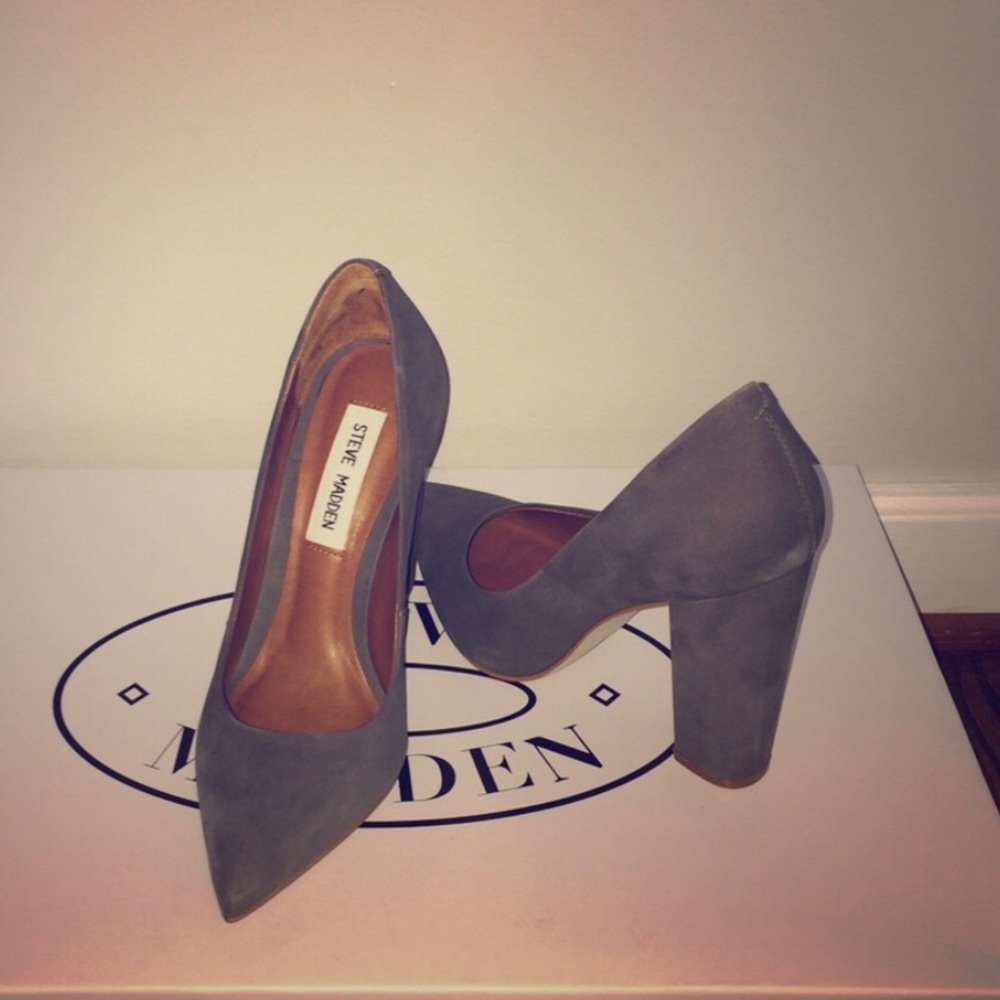 Pointed heels.